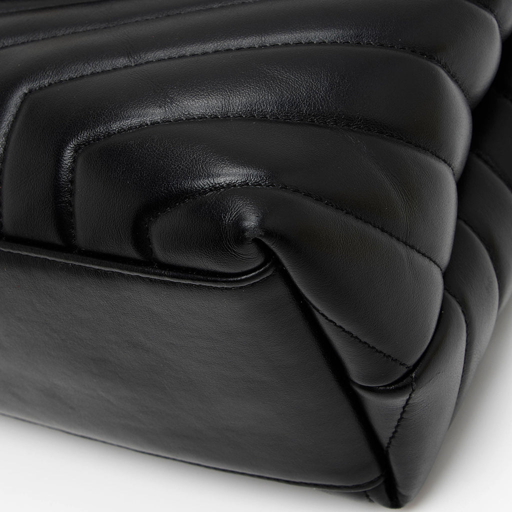 Saint Laurent Matelasse Calfskin Monogram LouLou Chain Medium Shoulder Bag (SHF-m6cEGy)