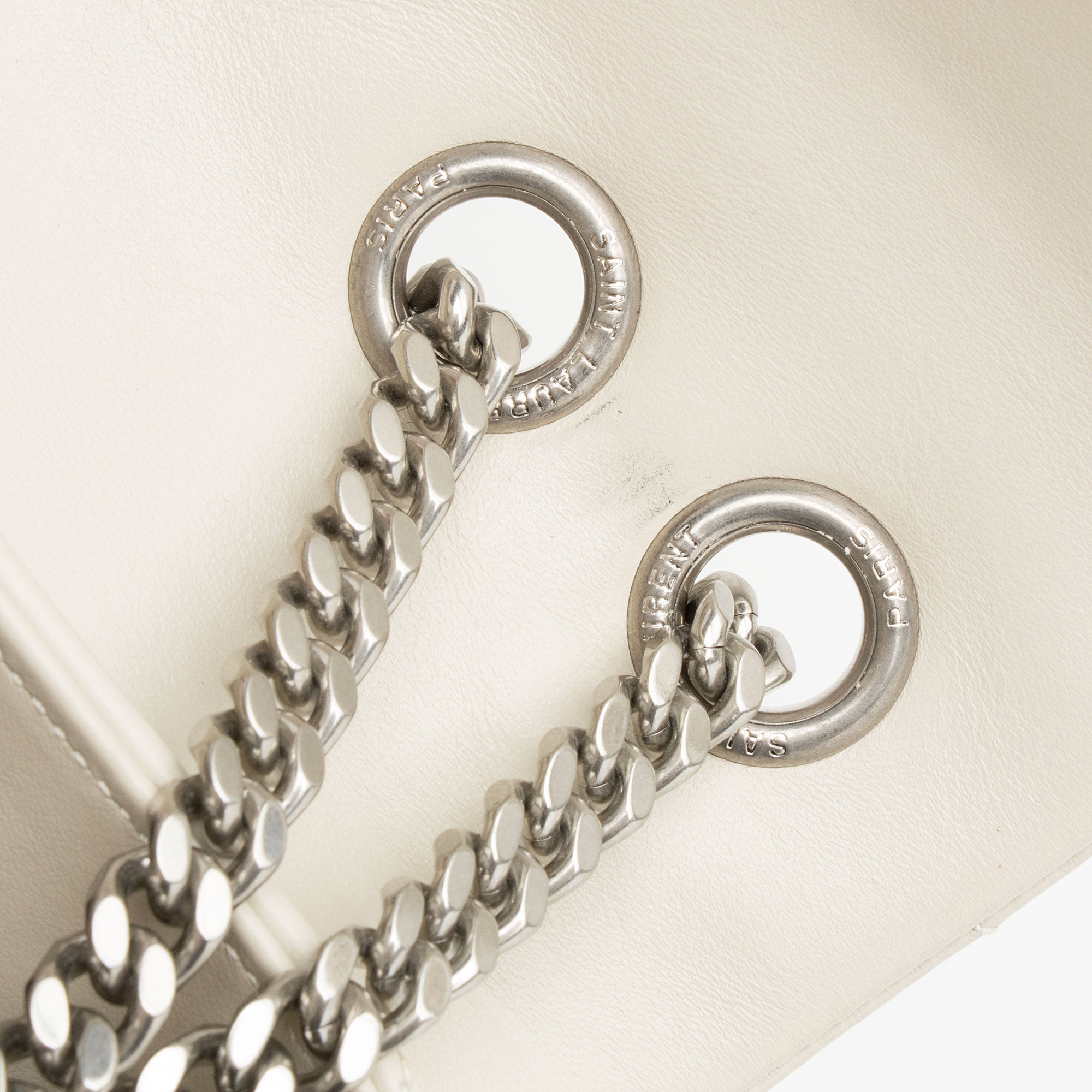 Saint Laurent Matelasse Calfskin Monogram LouLou Chain Medium Shoulder Bag