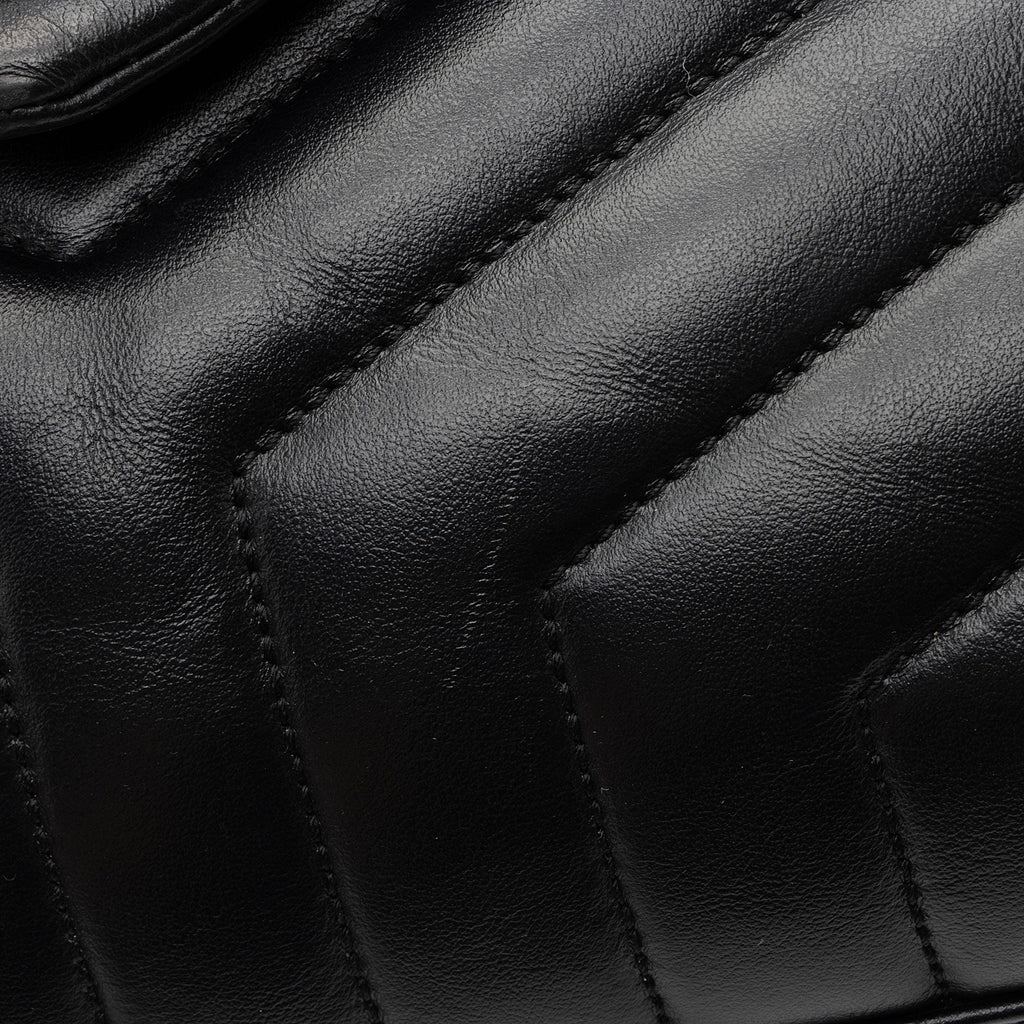Saint Laurent Matelasse Calfskin Monogram LouLou Chain Medium Shoulder Bag