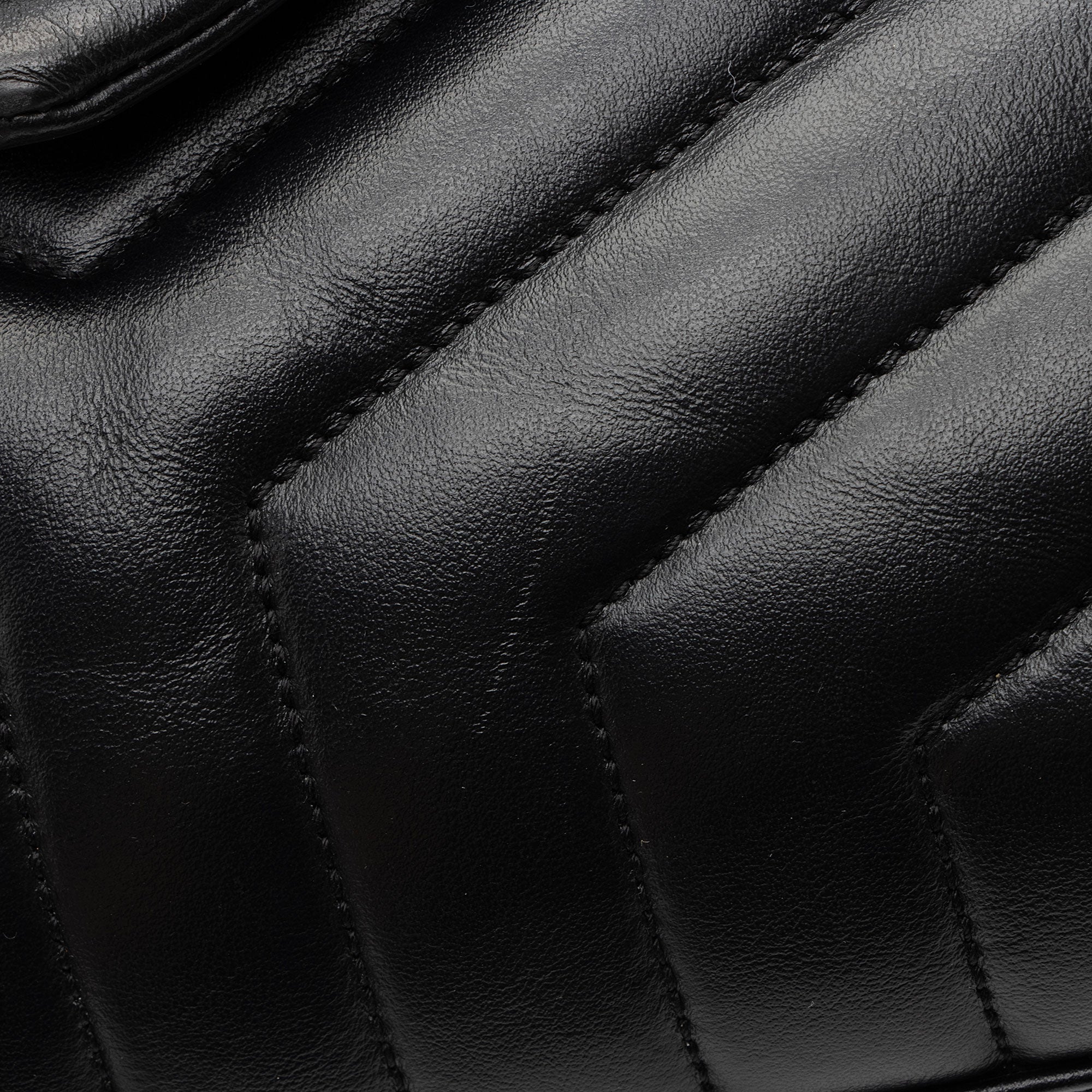 Saint Laurent Matelasse Calfskin Monogram LouLou Chain Medium Shoulder Bag