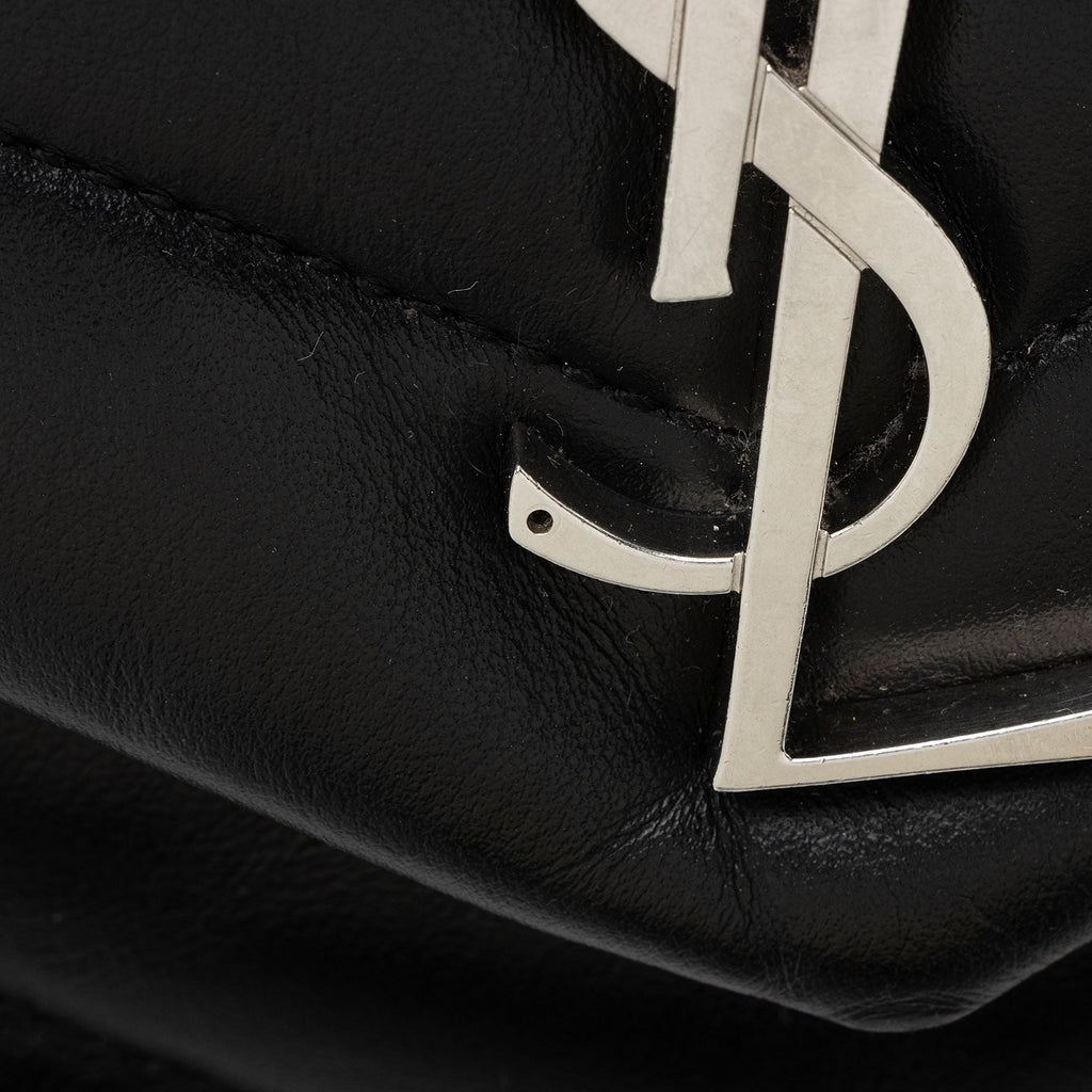 Saint Laurent Matelasse Calfskin Monogram LouLou Chain Medium Shoulder Bag