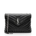 Saint Laurent Matelasse Calfskin Monogram LouLou Chain Medium Shoulder Bag