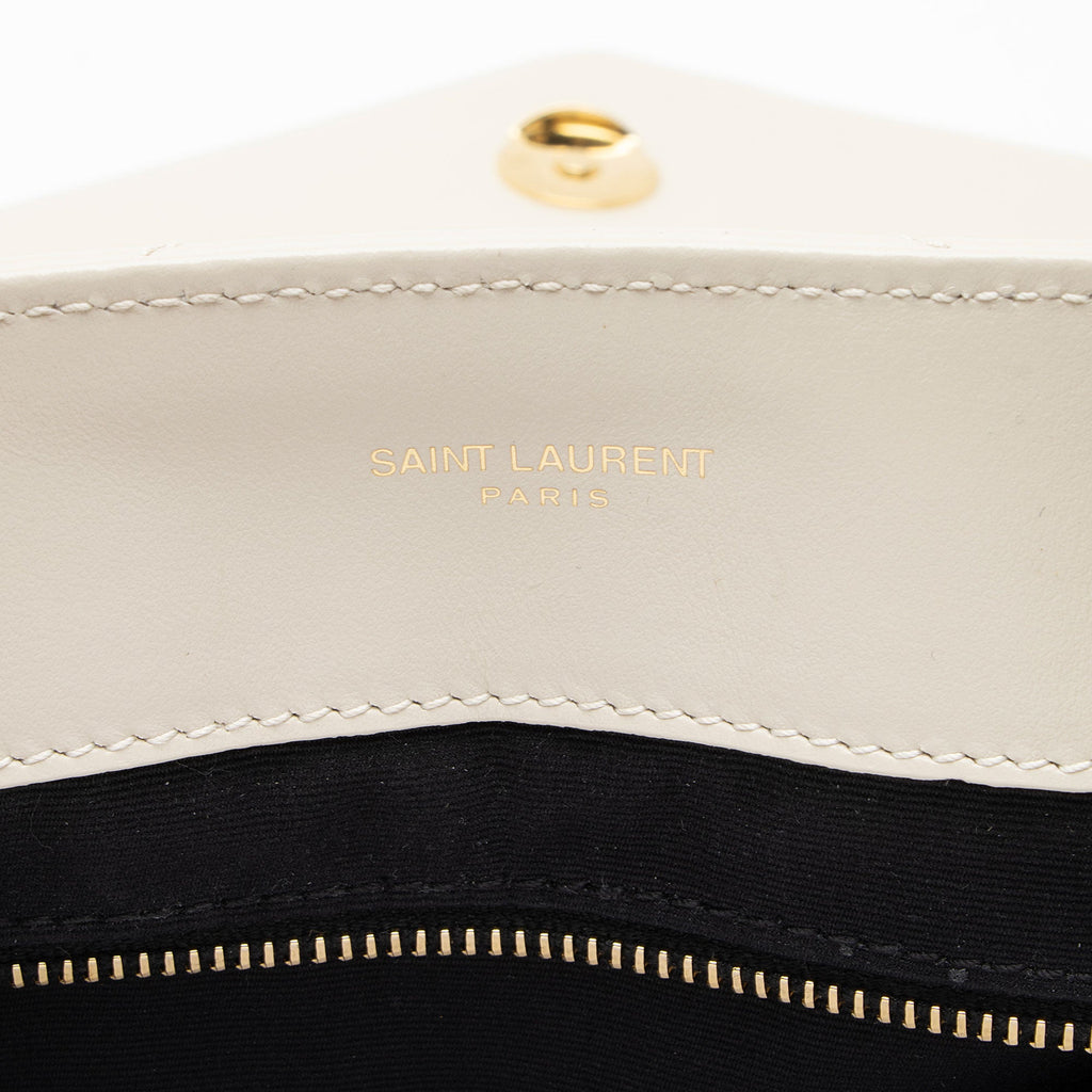 Saint Laurent Matelasse Calfskin Monogram LouLou Chain Medium Shoulder Bag