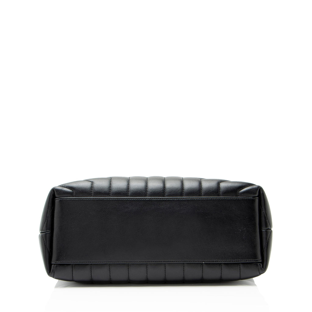 Saint Laurent Matelasse Calfskin Monogram LouLou Chain Medium Shoulder Bag