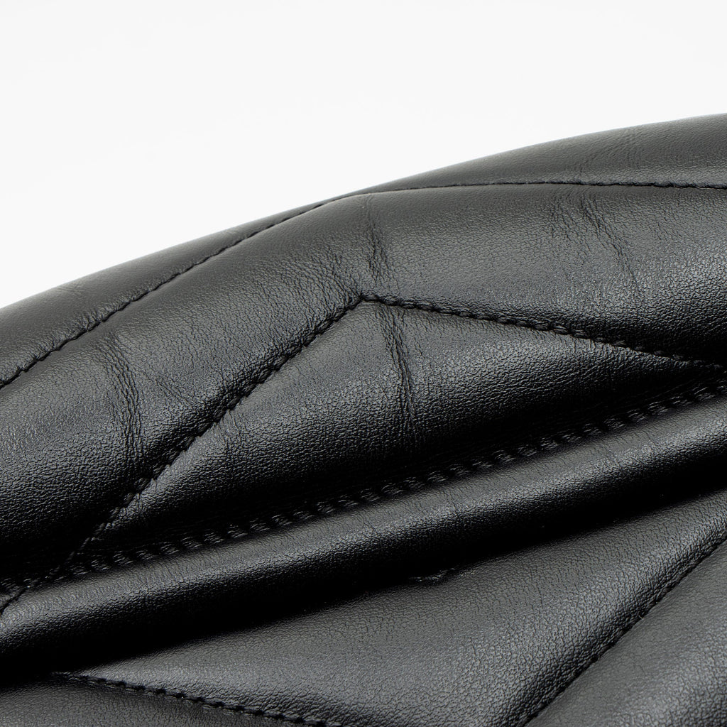 Saint Laurent Matelasse Calfskin Monogram LouLou Chain Medium Shoulder Bag