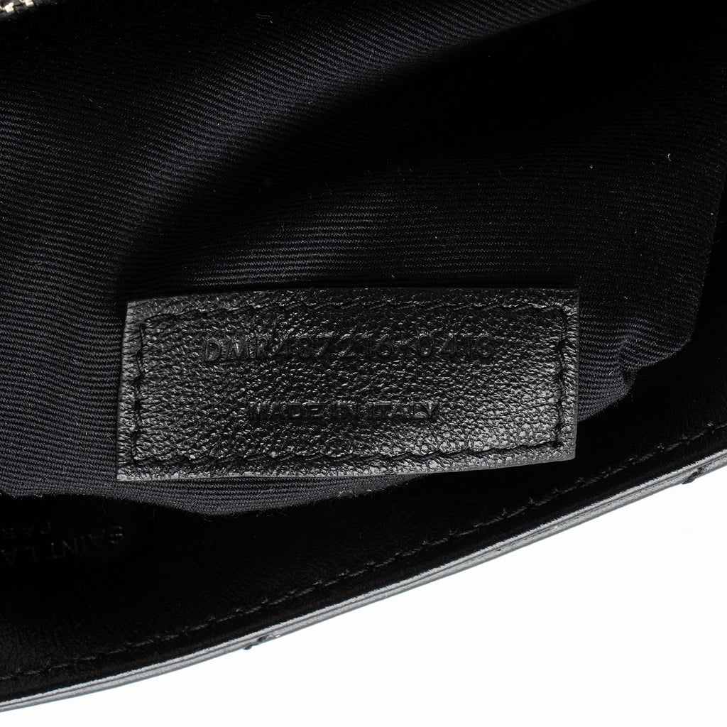 Saint Laurent Matelasse Calfskin Monogram LouLou Chain Medium Shoulder Bag