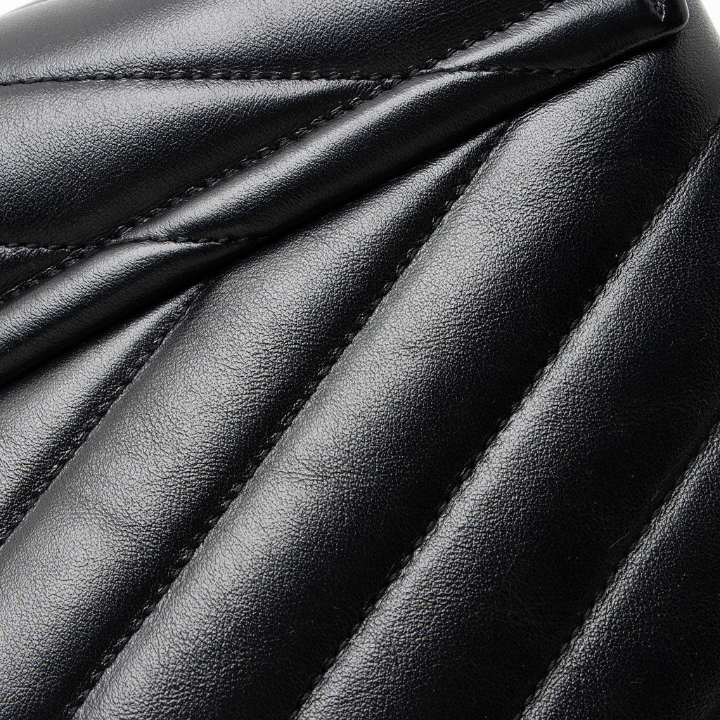Saint Laurent Matelasse Calfskin Monogram LouLou Chain Medium Shoulder Bag