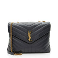 Saint Laurent Matelasse Calfskin Monogram LouLou Chain Medium Shoulder