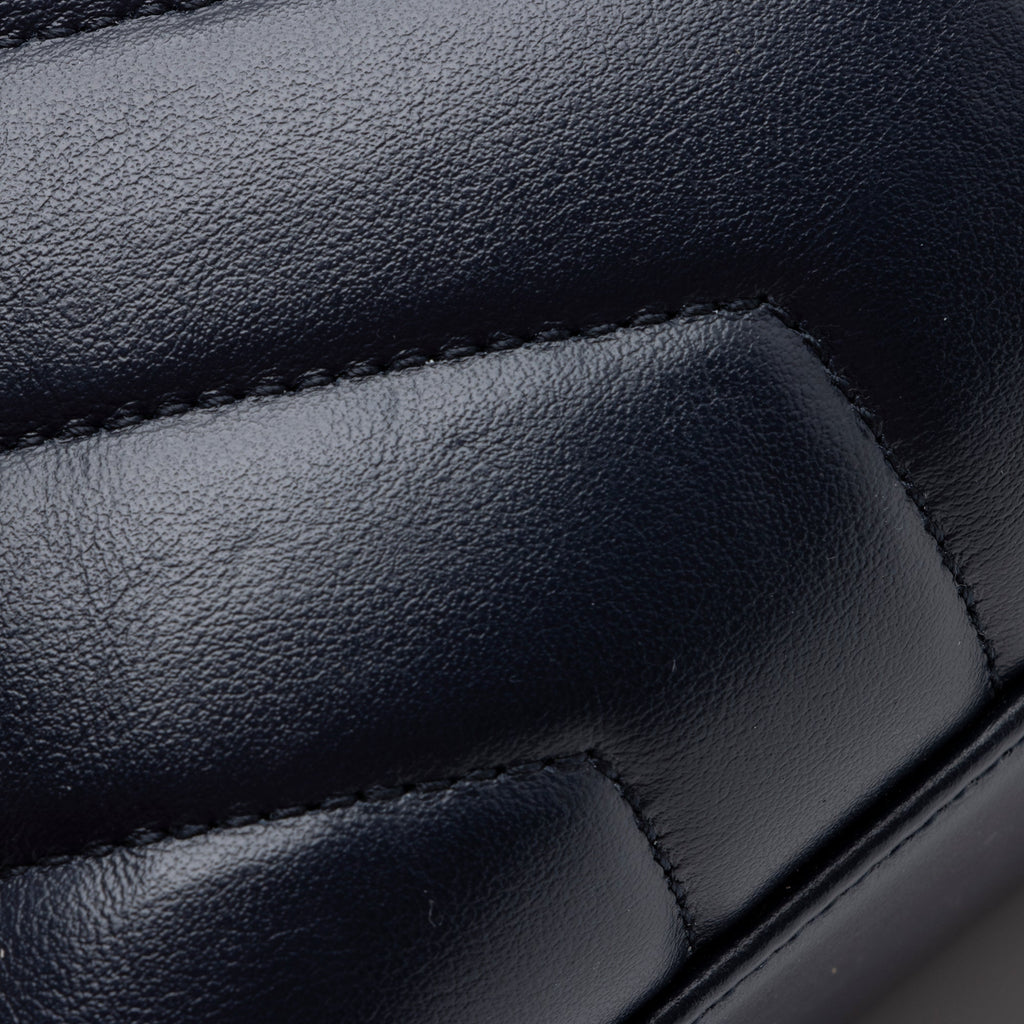 Saint Laurent Matelasse Calfskin Monogram LouLou Chain Small Crossbody Bag (SHF-HY4rvs)