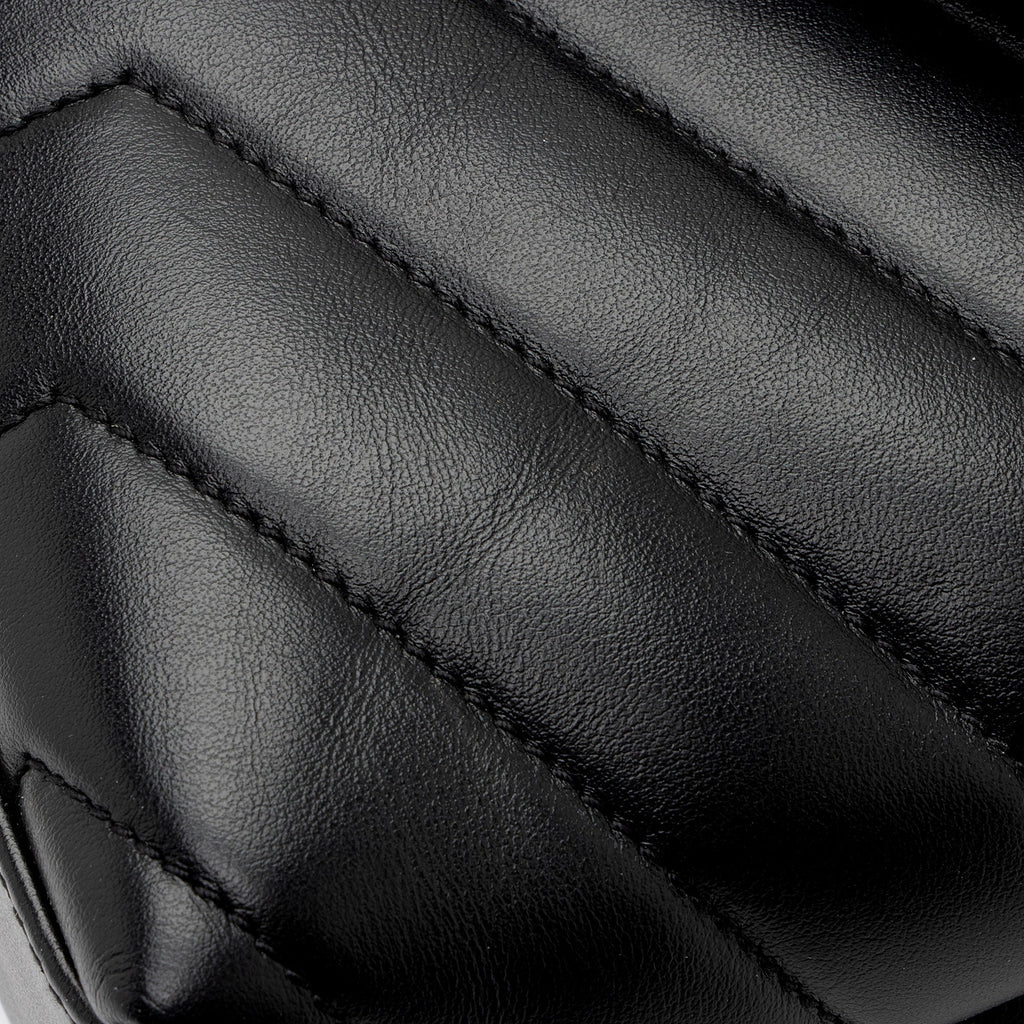 Saint Laurent Matelasse Calfskin Monogram LouLou Chain Small Crossbody (SHF-8o8aXB)
