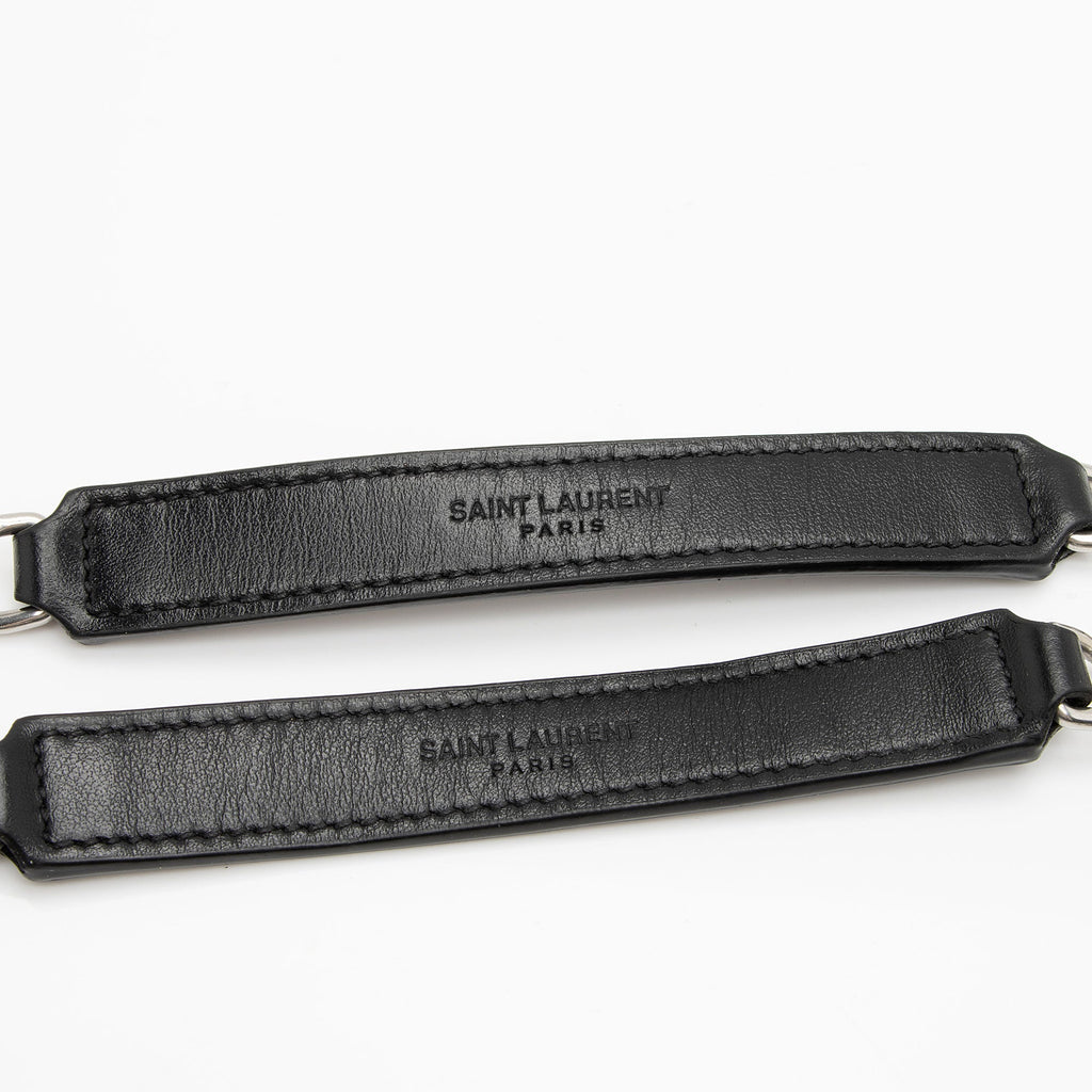 Saint Laurent Matelasse Calfskin Monogram LouLou Chain Small Crossbody Bag (SHF-XeDlWE)