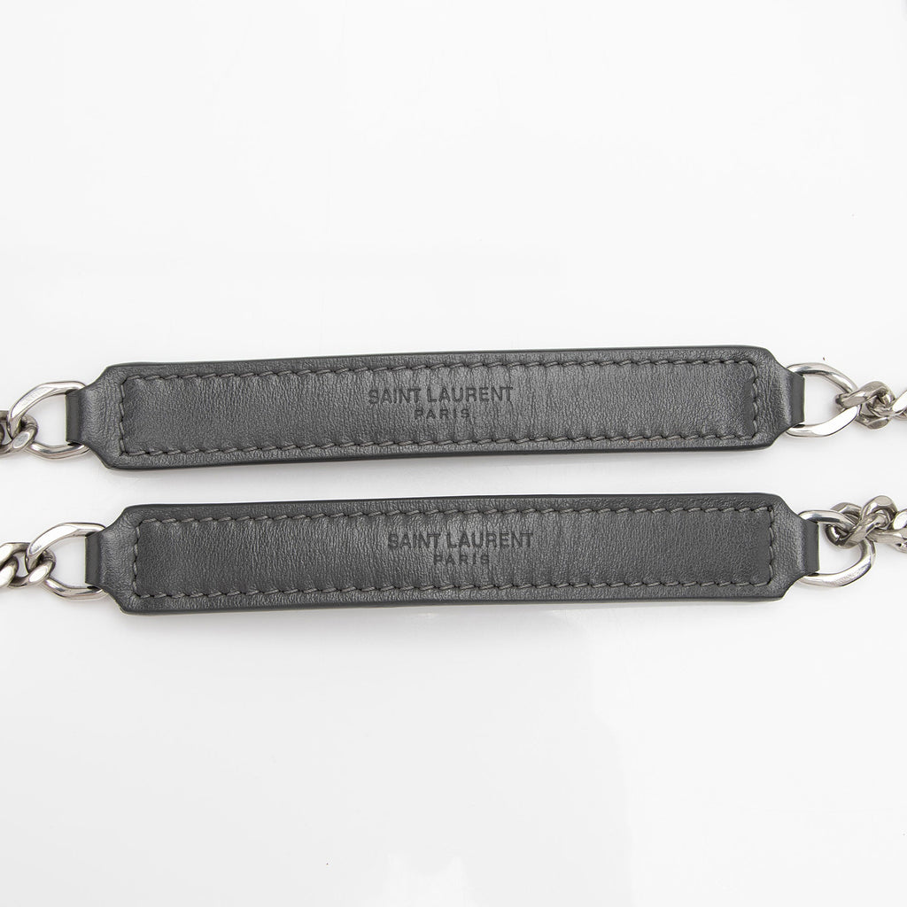 Saint Laurent Matelasse Calfskin Monogram LouLou Chain Small Crossbody (SHF-B5OsZv)