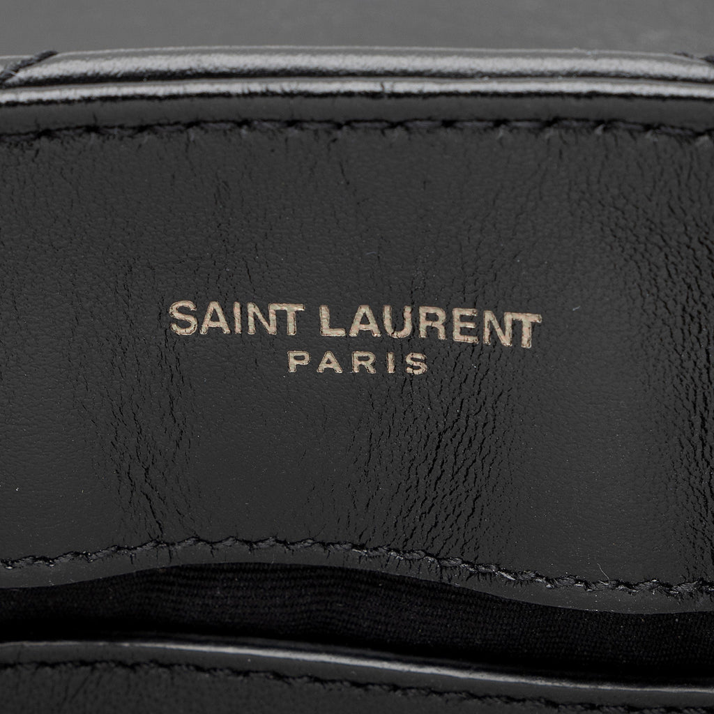 Saint Laurent Matelasse Calfskin Monogram LouLou Chain Small Crossbody (SHF-acKu6w)