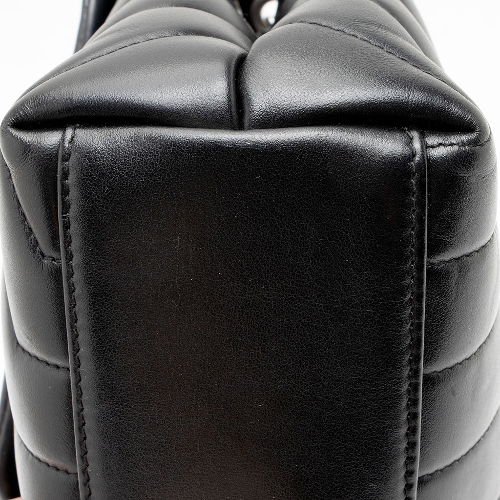 Saint Laurent Matelasse Calfskin Monogram LouLou Chain Small Crossbody