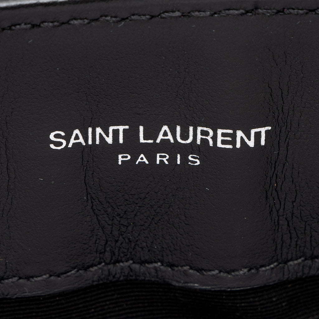 Saint Laurent Matelasse Calfskin Monogram LouLou Chain Small Crossbody