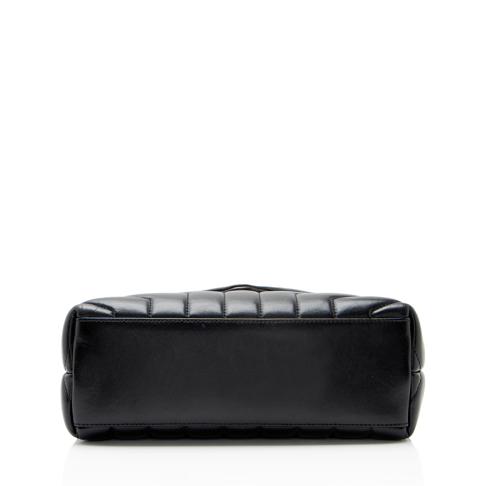 Saint Laurent Matelasse Calfskin Monogram LouLou Chain Small Shoulder Bag