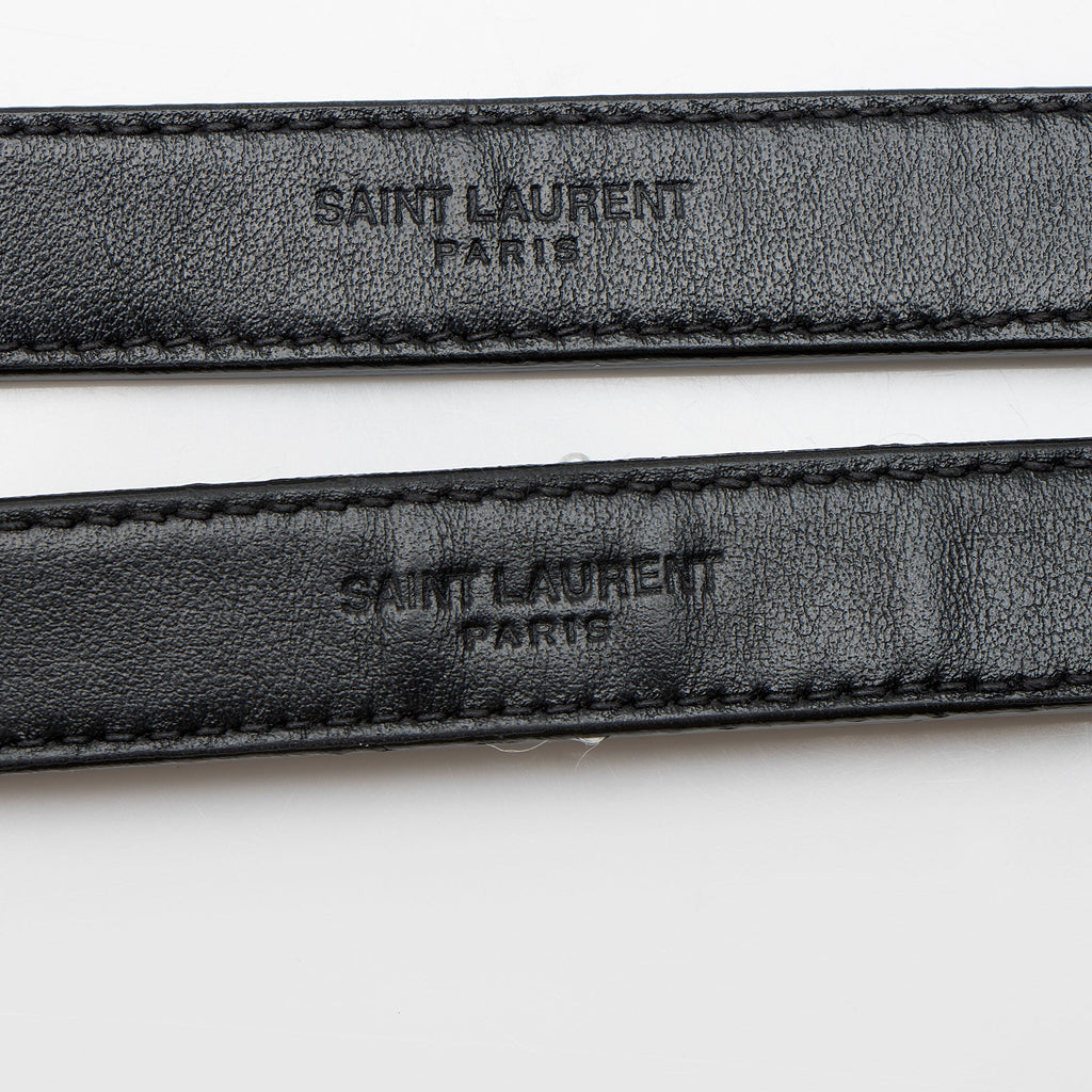 Saint Laurent Matelasse Calfskin Monogram LouLou Chain Small Shoulder Bag