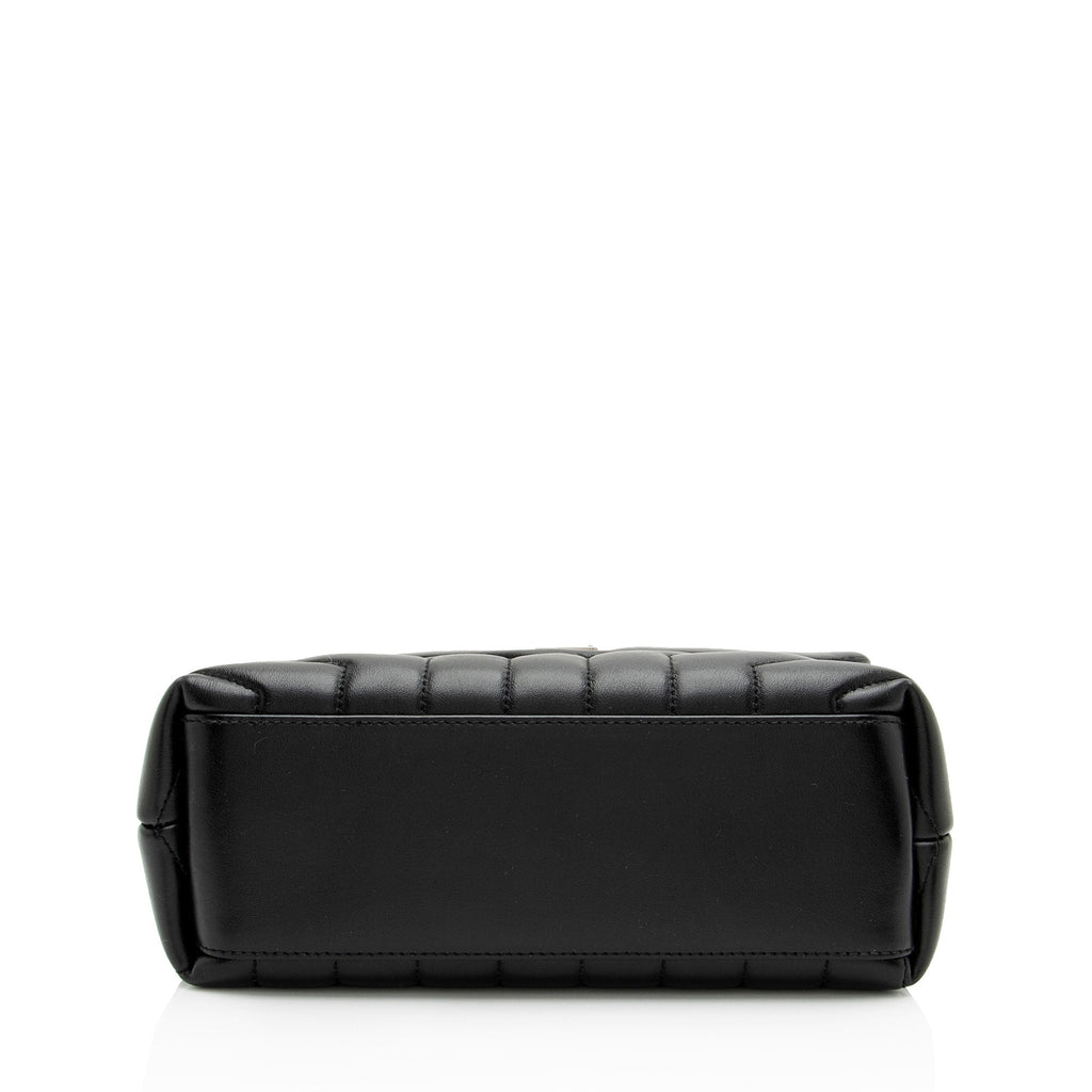 Saint Laurent Matelasse Calfskin Monogram LouLou Chain Small Shoulder Bag