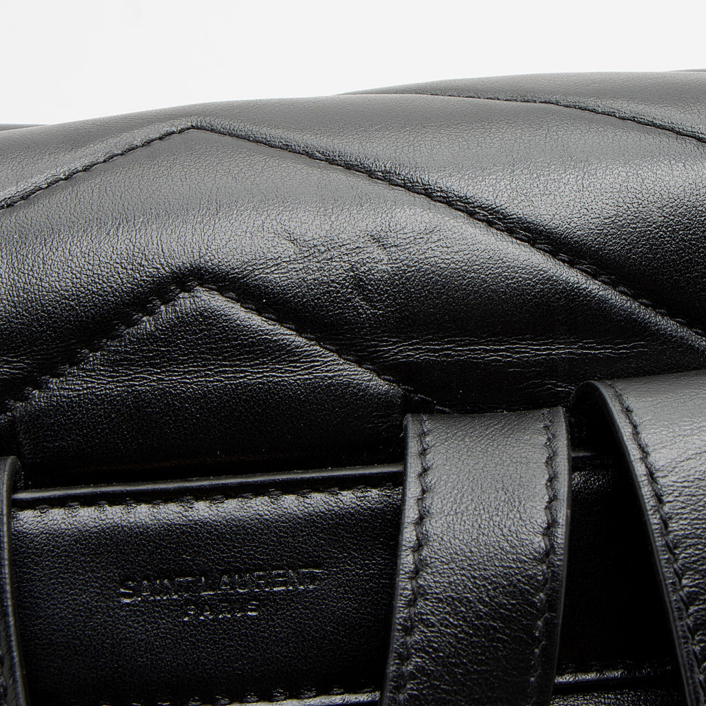 Saint Laurent Matelasse Calfskin Monogram LouLou Medium Backpack (SHF-TSOSNw)