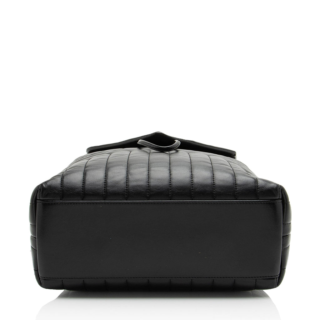 Saint Laurent Matelasse Calfskin Monogram LouLou Medium Backpack