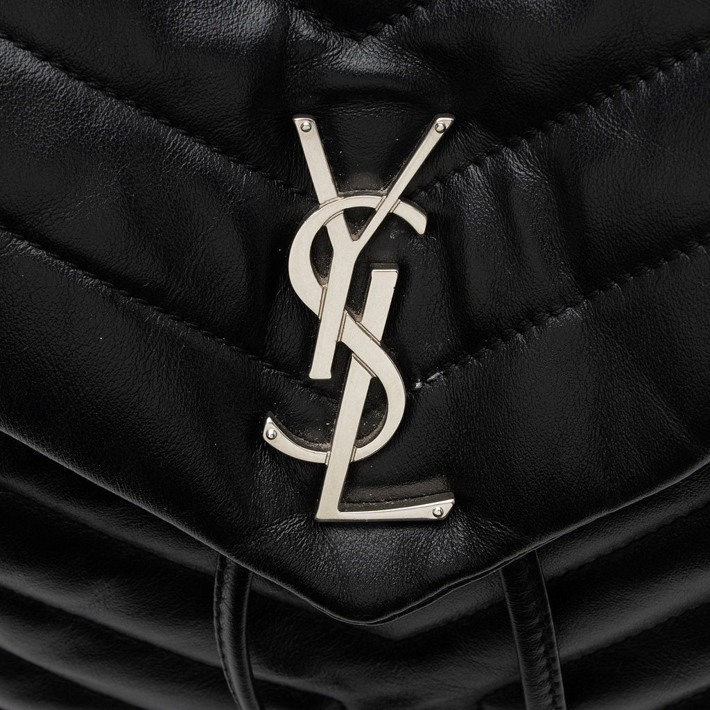 Saint Laurent Matelasse Calfskin Monogram LouLou Medium Backpack
