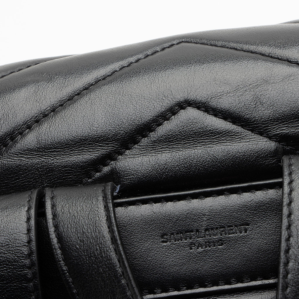 Saint Laurent Matelasse Calfskin Monogram LouLou Medium Backpack