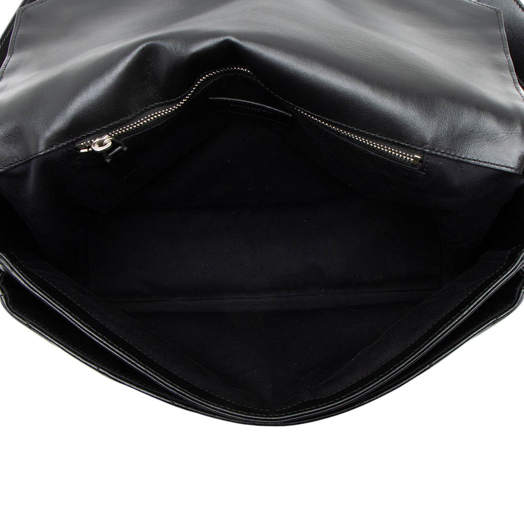 Saint Laurent Matelasse Calfskin Monogram LouLou Slouchy Large Shoulder Bag