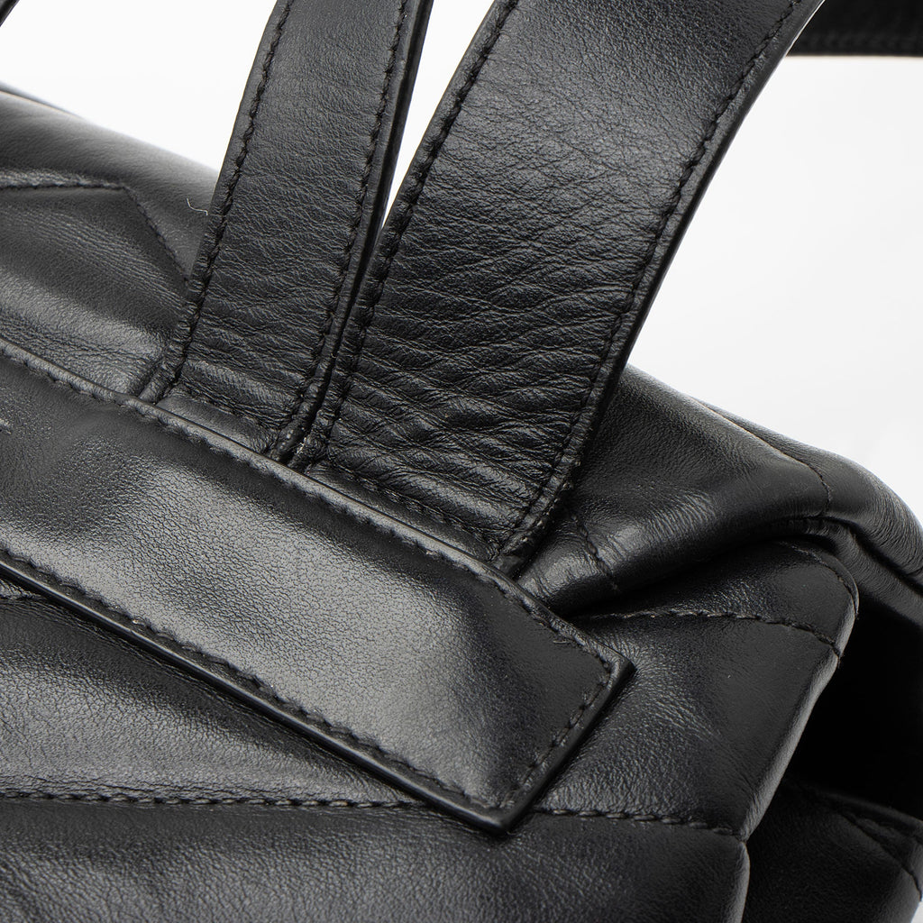 Saint Laurent Matelasse Calfskin Monogram LouLou Small Backpack