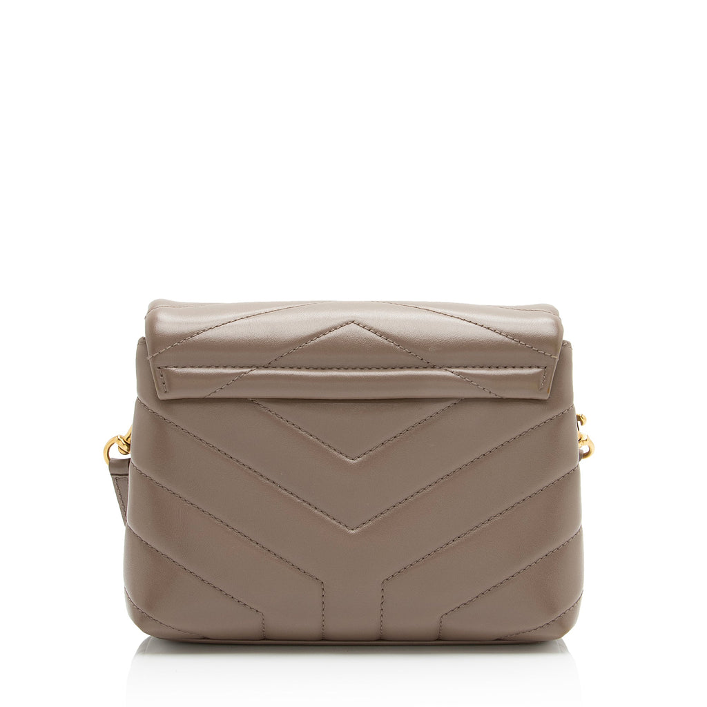 Saint Laurent Matelasse Calfskin Monogram LouLou Toy Crossbody Bag (SHF-23329)