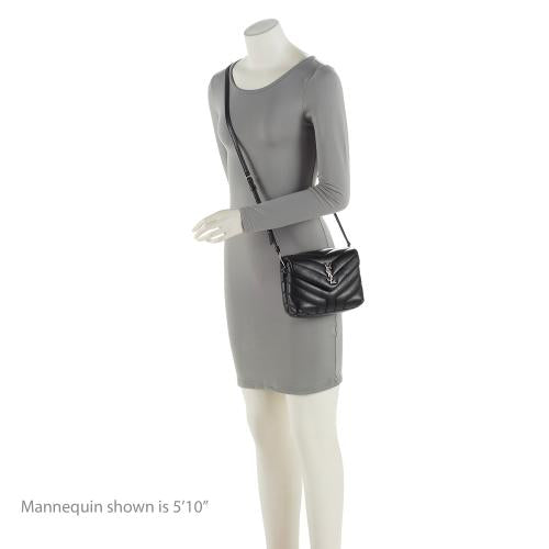 Saint Laurent Matelasse Calfskin Monogram LouLou Toy Crossbody Bag (SHF-3Lqn8O)