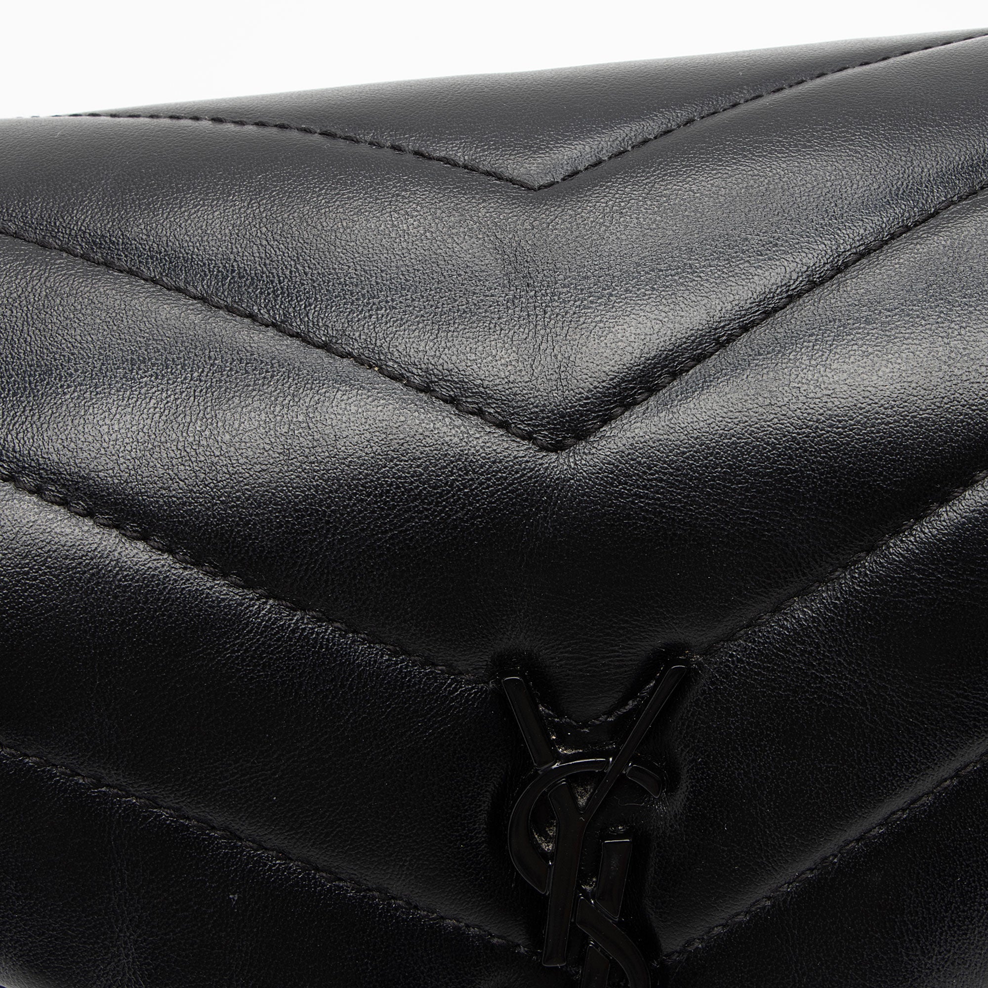Saint Laurent Matelasse Calfskin Monogram LouLou Toy Crossbody Bag (SHF-l0zOOf)