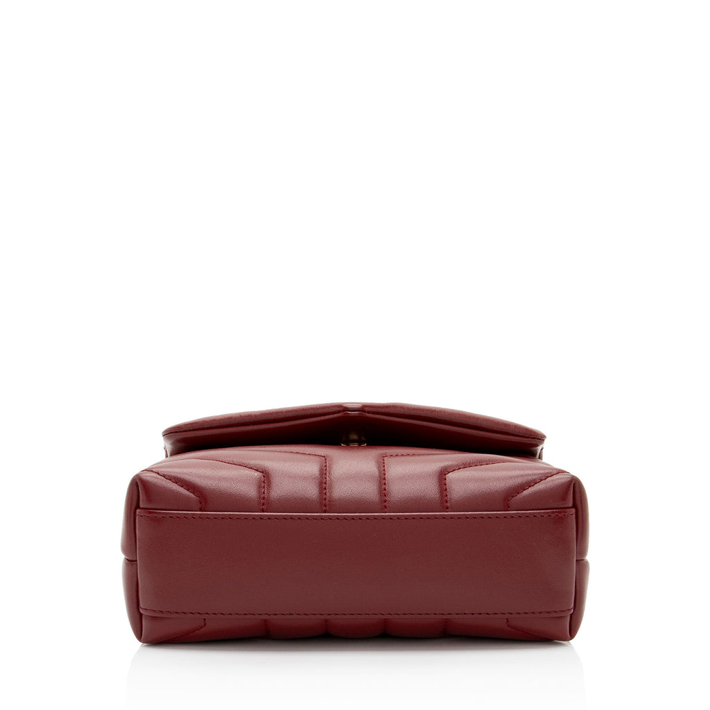Saint Laurent Matelasse Calfskin Monogram LouLou Toy Crossbody (SHF-PXzdWg)