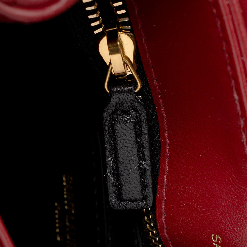 Saint Laurent Matelasse Calfskin Monogram LouLou Toy Crossbody (SHF-PXzdWg)
