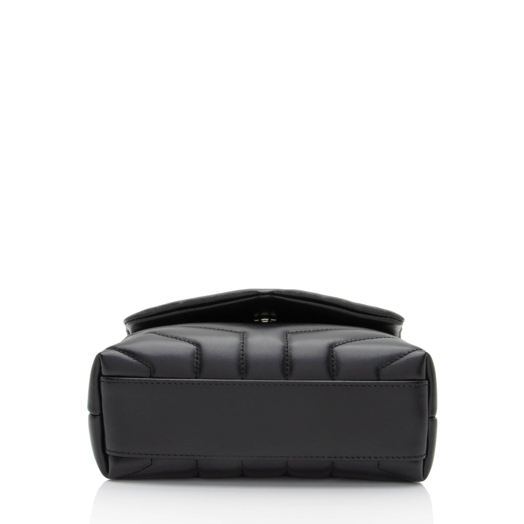 Saint Laurent Matelasse Calfskin Monogram LouLou Toy Crossbody (SHF-rRbE8j)