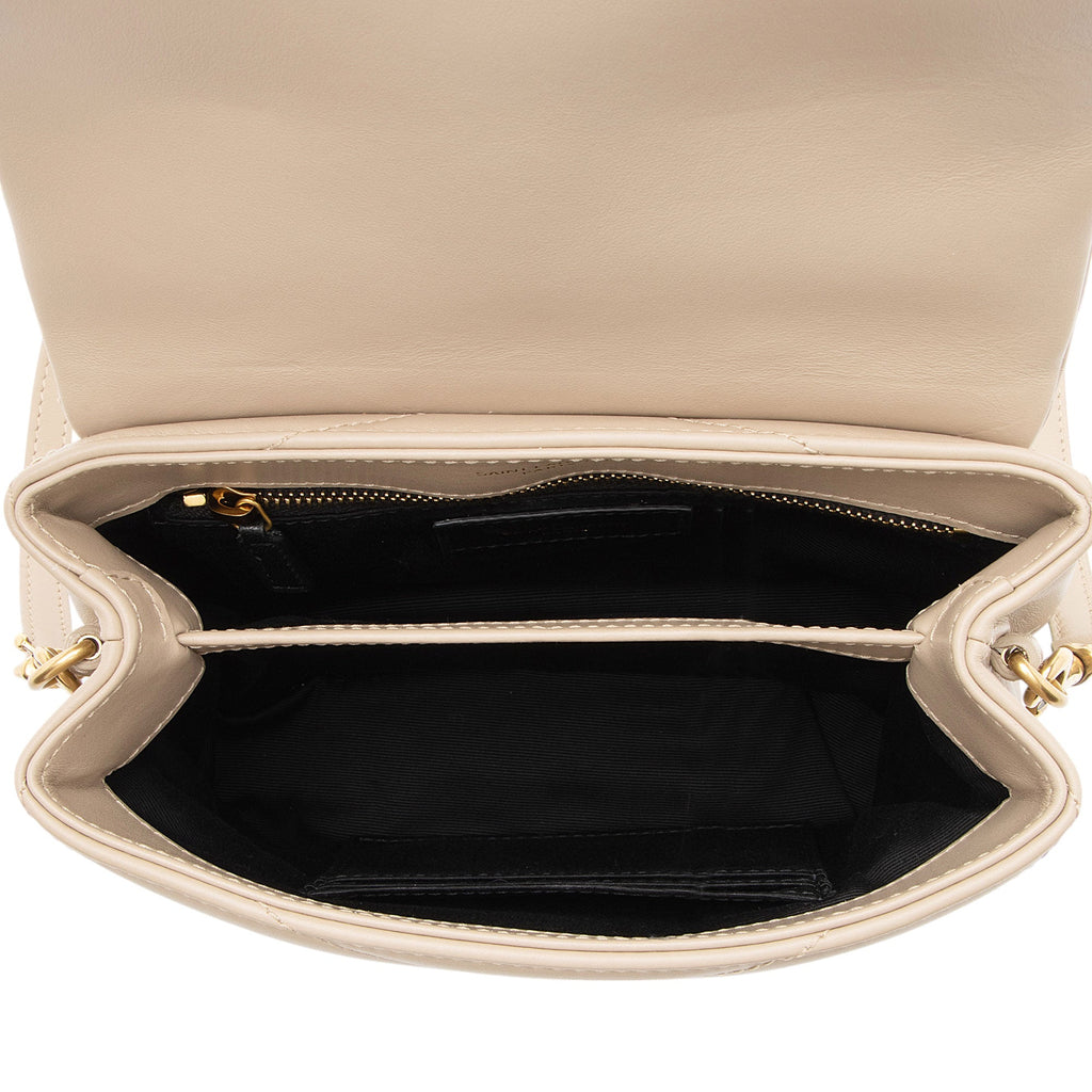 Saint Laurent Matelasse Calfskin Monogram LouLou Toy Crossbody