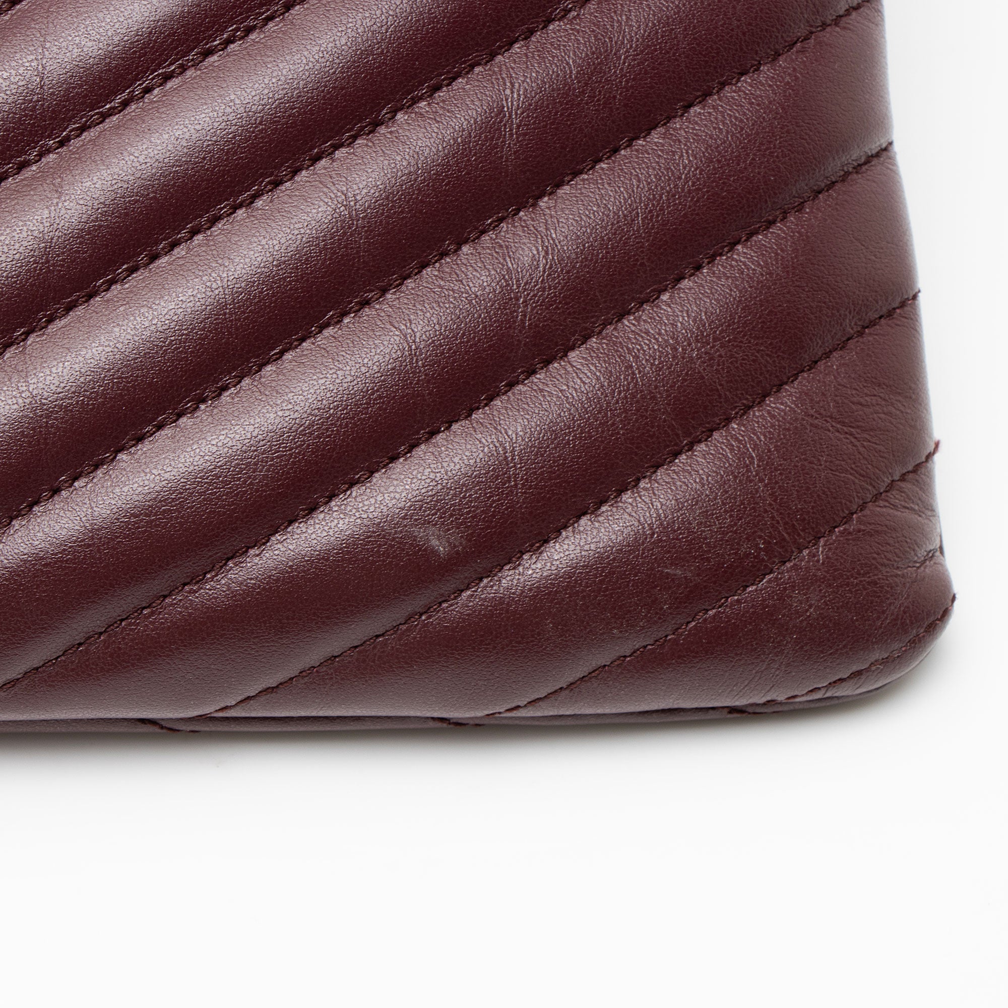 Saint Laurent Matelasse Calfskin Monogram Medium Wristlet