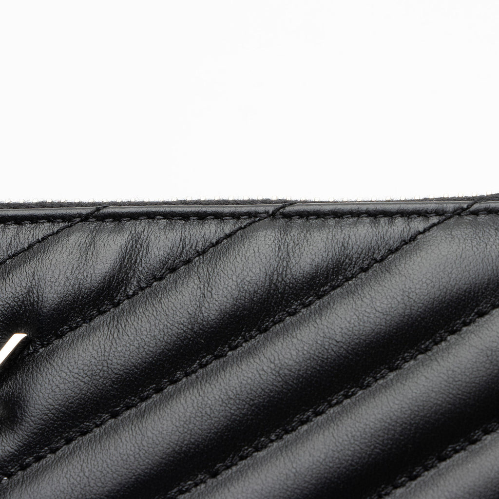 Saint Laurent Matelasse Calfskin Monogram Small Wristlet