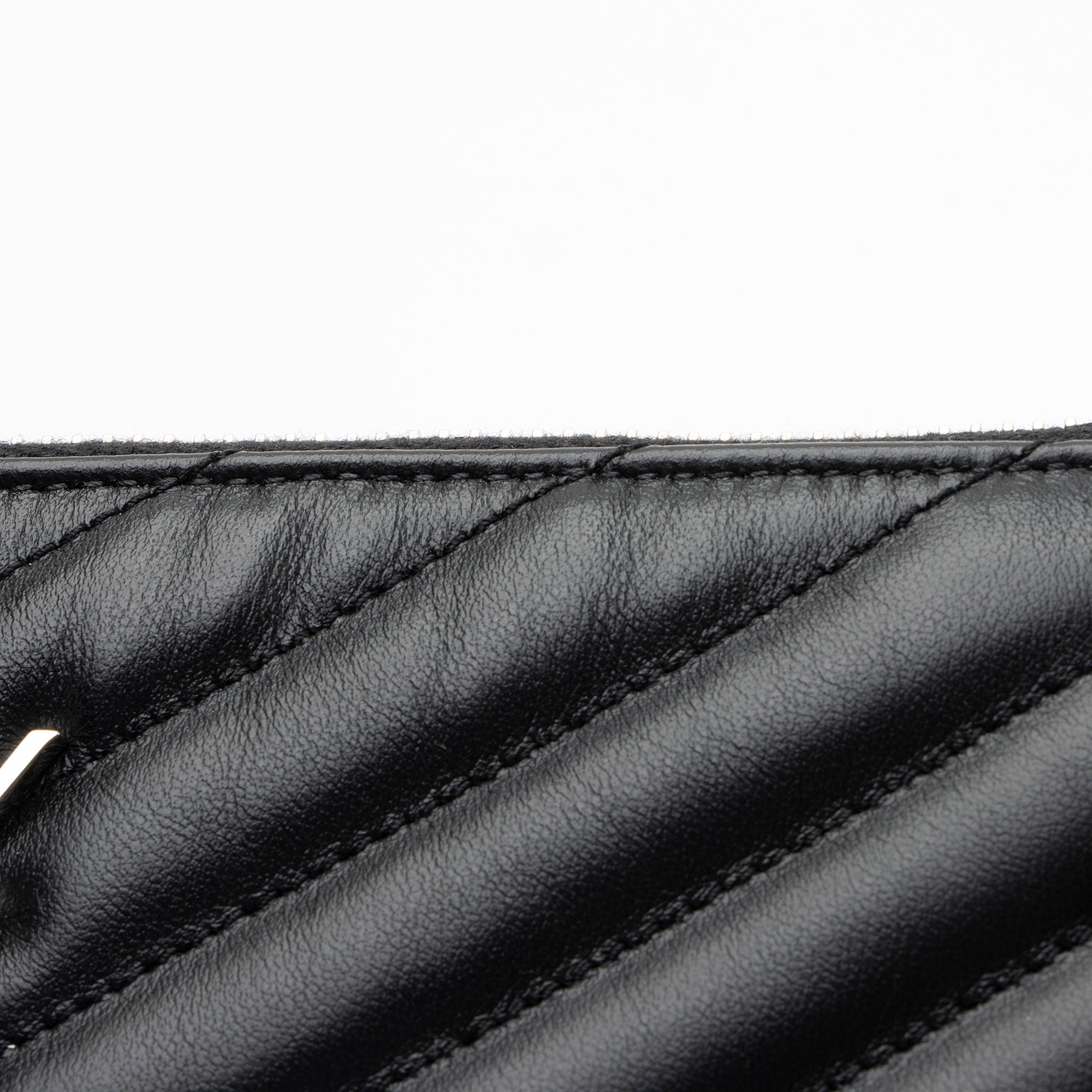 Saint Laurent Matelasse Calfskin Monogram Small Wristlet