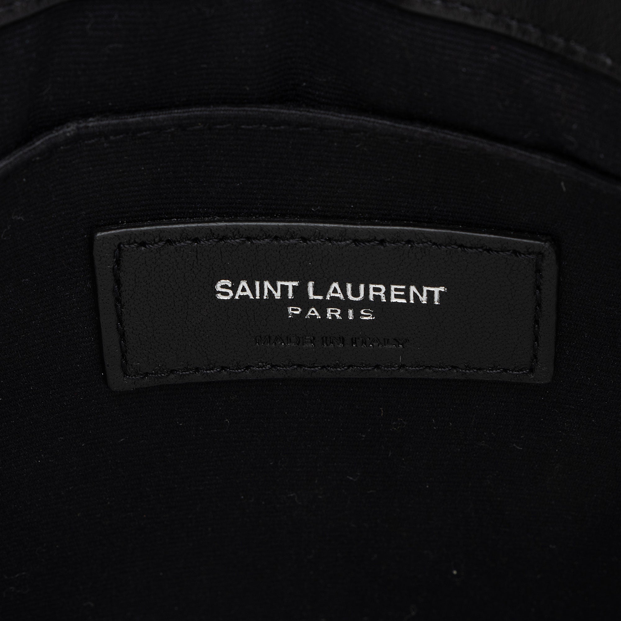Saint Laurent Matelasse Calfskin Monogram Small Wristlet
