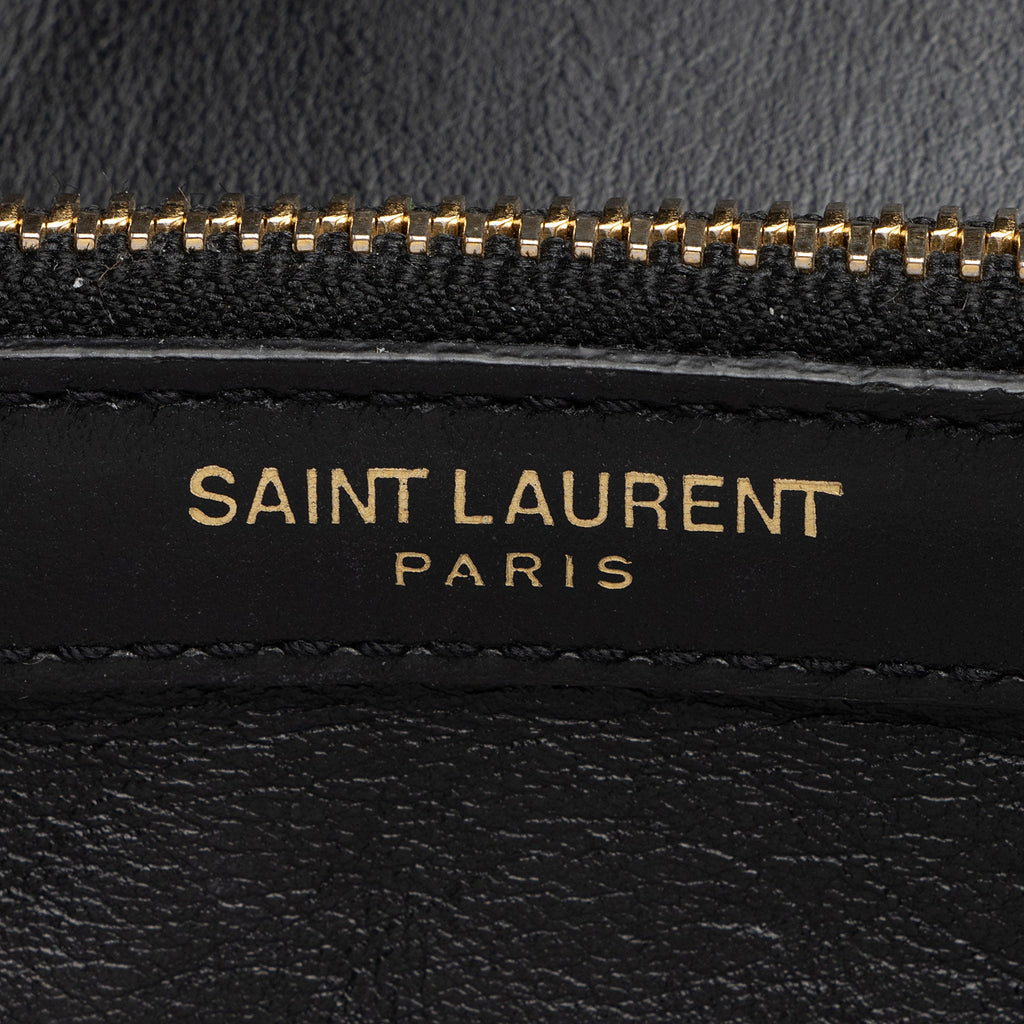 Saint Laurent Matelasse Calfskin Suede Monogram College Medium Shoulder Bag (SHF-UA4qfG)