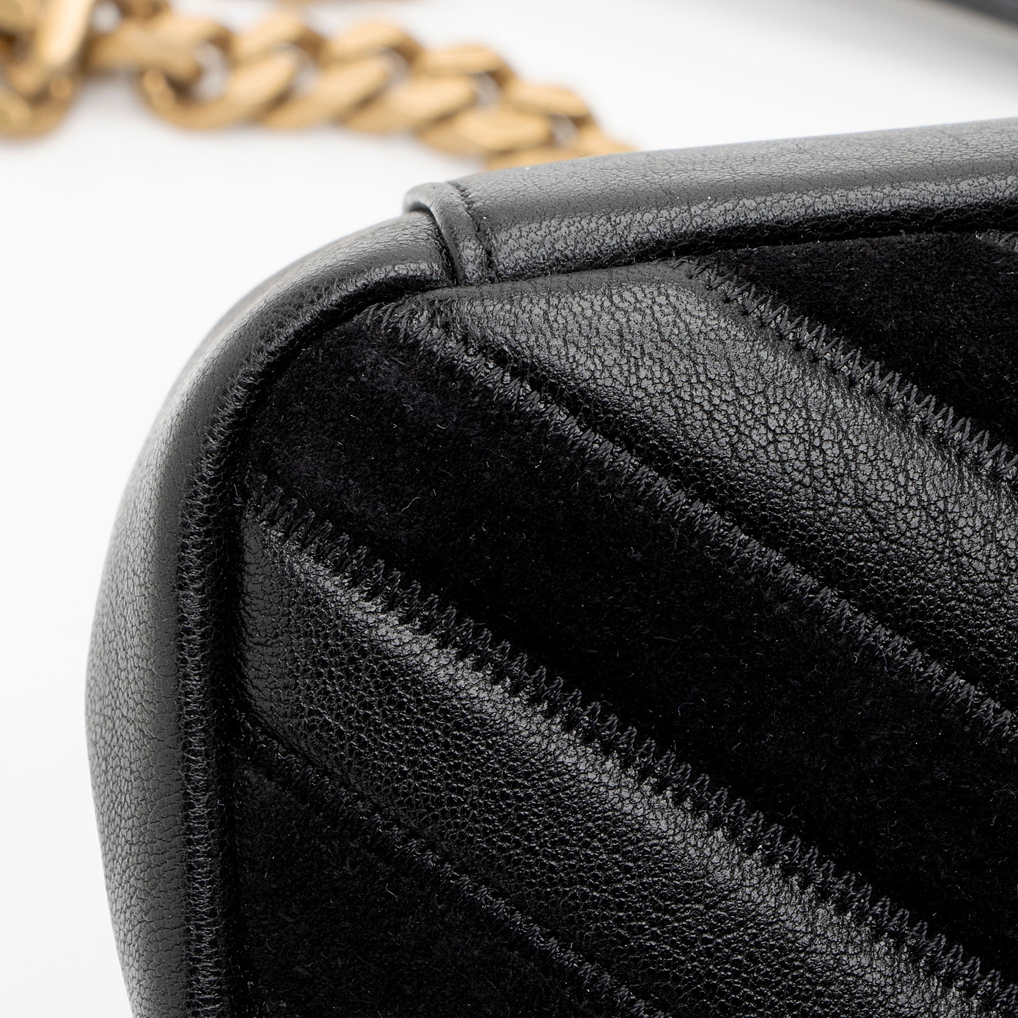 Saint Laurent Matelasse Calfskin Suede Monogram College Medium Shoulder Bag