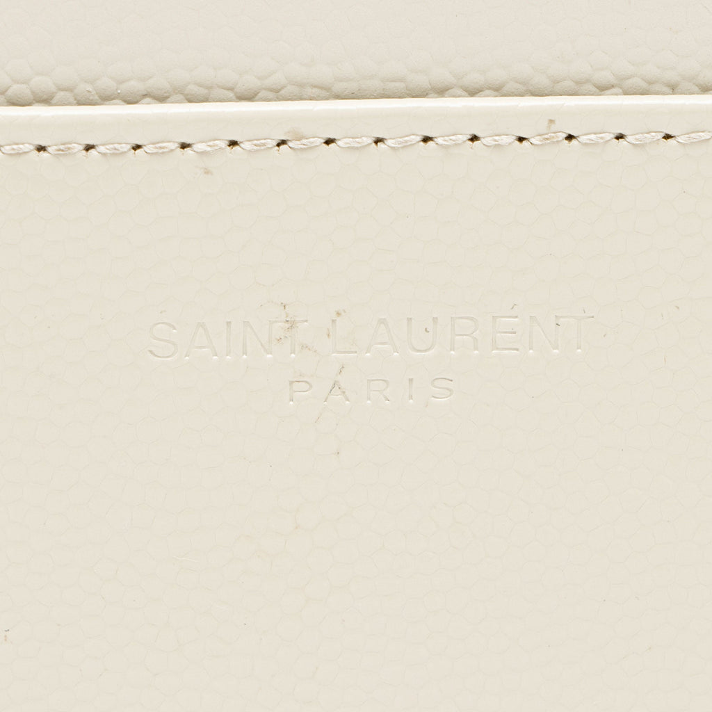 Saint Laurent Matelasse Grain de Poudre Monogram Cassandra Large Bill Pouch