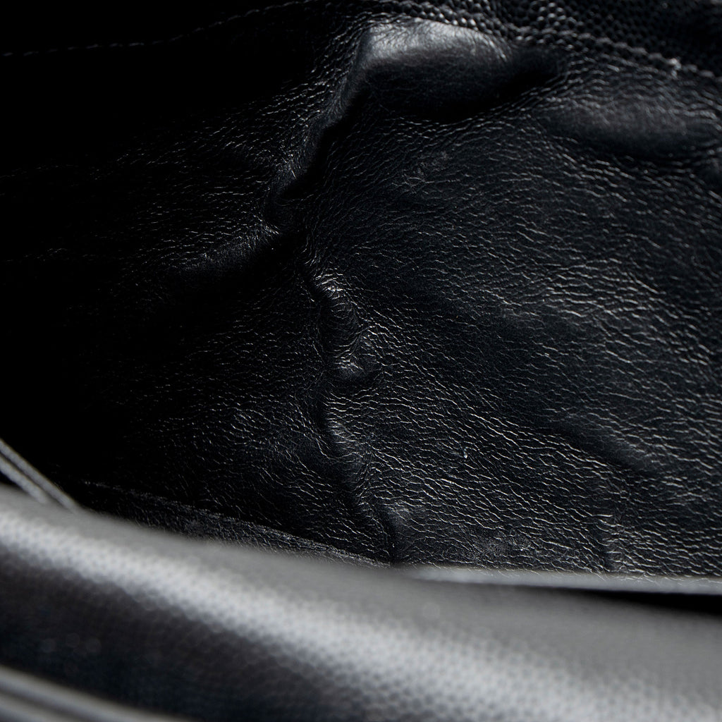 Saint Laurent Matelasse Grain de Poudre Monogram Chain Wallet - FINAL SALE