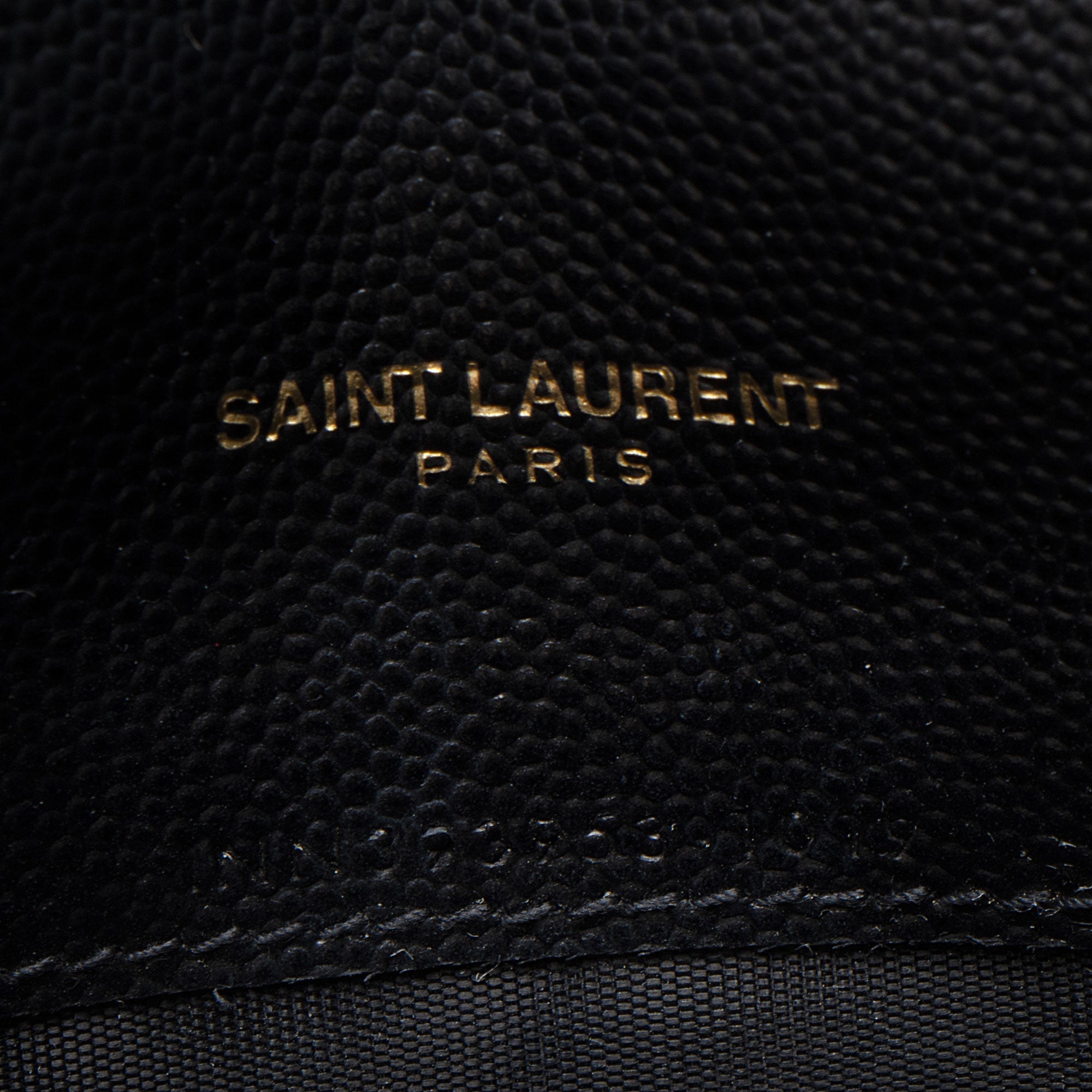 Saint Laurent Matelasse Grain de Poudre Monogram Envelope Chain Wallet