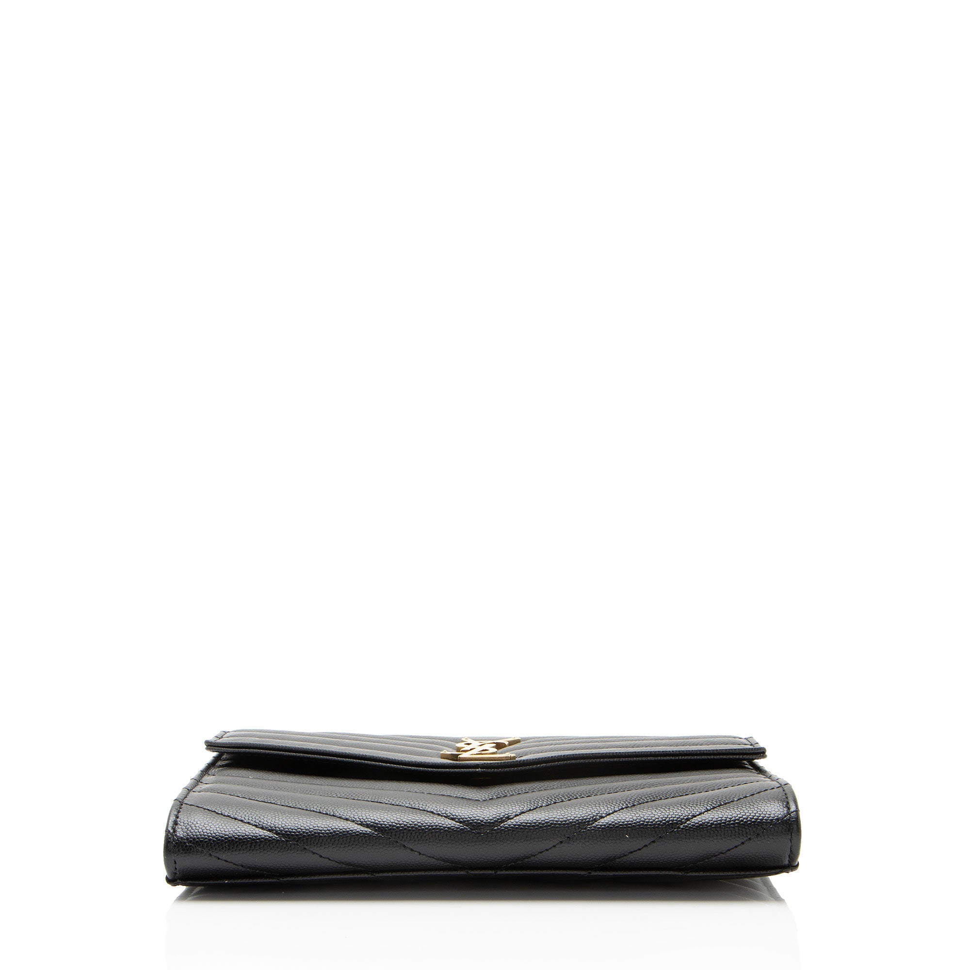 Saint Laurent Matelasse Grain de Poudre Monogram Envelope Pouch