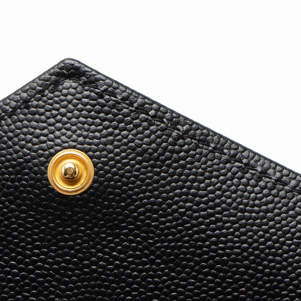 Saint Laurent Matelasse Grain de Poudre Monogram Envelope Pouch