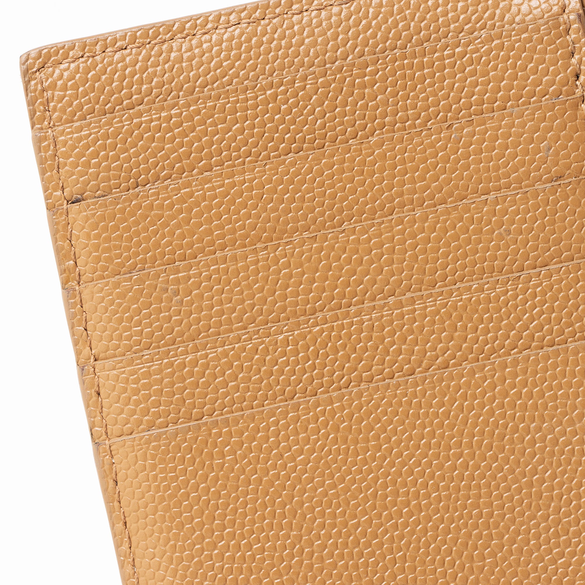 Saint Laurent Matelasse Grain de Poudre Monogram Fragments Zipper Card Case