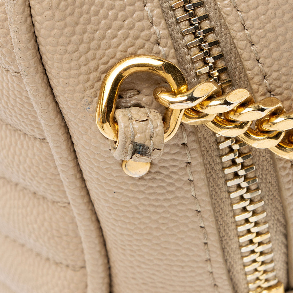 Saint Laurent Matelasse Grain de Poudre Monogram Lou Mini Camera Bag