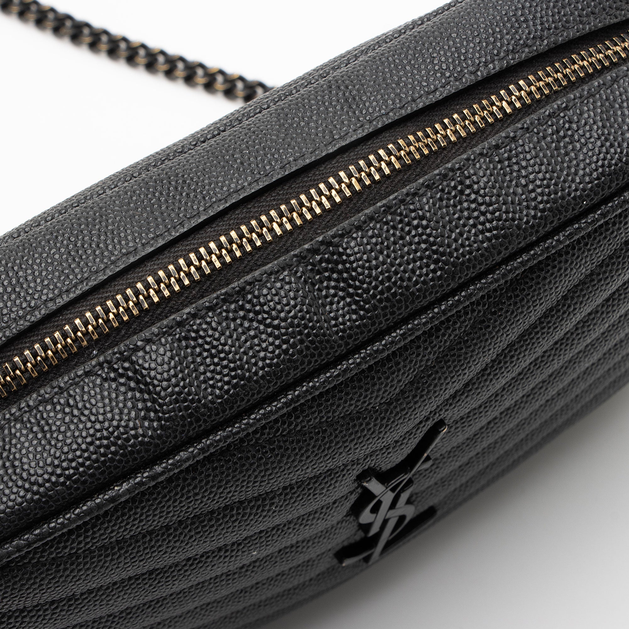 Saint Laurent Matelasse Grain de Poudre Monogram Lou Mini Camera Bag
