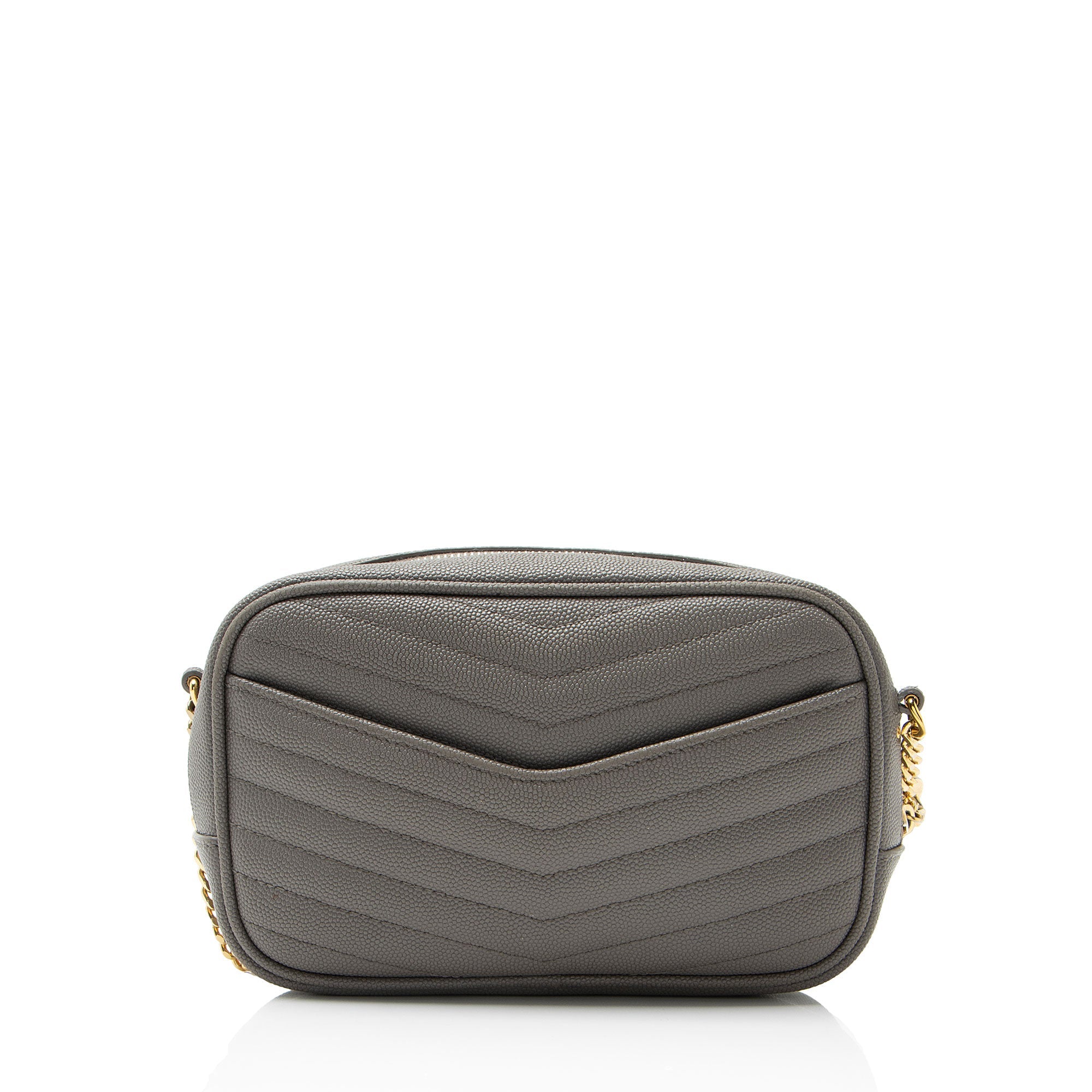 Saint Laurent Matelasse Grain de Poudre Monogram Lou Mini Camera Bag